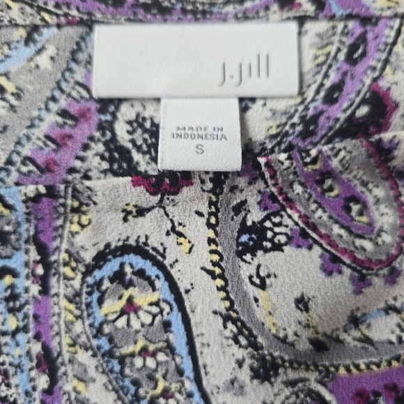 J. Jill Paisley Top Size Small - Picture 8 of 8